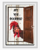 Digital Rectangle Graphic BATHROOM Design SVG-PNG-JPEG Decoupage Sublimation ARE YOU POOPING - ROOSTER - Farm Animal Download Crafters Delight - JAMsCraftCloset