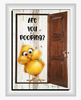 Digital Rectangle Graphic BATHROOM Design SVG-PNG-JPEG Decoupage Sublimation ARE YOU POOPING - BIG EYED CHICK - Farm Animal Download Crafters Delight - JAMsCraftCloset