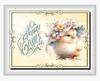 RECTANGLE SHAPED Digital Graphic Design CERAMIC TILE Easter CHICK BONNET - PNG SVG PDF JPEG Farmhouse Country Home HOLIDAY Wall Art Shelf Sitter Decor Gift Crafters Delight - JAMsCraftCloset