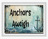 RECTANGLE SHAPED Digital Graphic Design ANCHORS AWEIGH Sublimation PNG SVG Lake House Sign Farmhouse &nbsp;Country Home Cabin BOAT CABIN CRUISER Wall Art Decor Wreath Gift Crafters Delight - JAMsCraftCloset