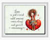 Digital Rectangle Graphic Design VALENTINE - LOVE IS JUST A WORD - PNG SVG PDF JPEG Farmhouse Country Home VALENTINE'S DAY HOLIDAY Decoupage Sublimation &nbsp;Design Gift Crafters Delight - JAMsCraftCloset
