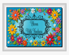 RECTANGLE SHAPED Digital Graphic Design VIBRANT FLORAL - BLOOM WITH KINDNESS - PNG SVG Store or Shop Sign Farmhouse Country Home Cabin Wall Art Decor Gift Crafters Delight HAPPY CRAFTING {{ JAMsCraftCloset }}