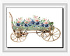 DIGITAL GRAPHIC DESIGN-Country-Floral-Vintage WAGON 8 Pink Blue Floral-Sublimation-Download-Digital Print-Clipart-PNG-SVG-JPEG-Crafters Delight-Digital Art- JAMsCraftCloset