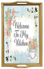 RECTANGLE SHAPED Digital Graphic Design Floral - WELCOME TO MY KITCHEN - PNG SVG Lake House Sign Farmhouse Country Home Cabin KITCHEN Wall Art Decor Chef Gift Crafters Delight - JAMsCraftCloset