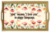 DIGITAL RECTANGLE Graphic Design OINK MEANS I LOVE YOU IN PIGGY LANGUAGE 2 - PNG SVG JPEG PDF Farmhouse Country Cabin ROMANCE Wall Art Home Decor Gift Crafters Delight - JAMsCraftCloset