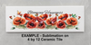 RECTANGLE SHAPED Digital Graphic Design BLOOMING HAPPINESS - POPPIES - PNG SVG Lake House Sign Farmhouse &nbsp;Country Home Cabin KITCHEN Wall Art Decor Wreath Design Gift Crafters Delight HAPPY CRAFTING - JAMsCraftCloset