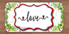 DIGITAL RECTANGLE SHAPED Graphic Design LOVE LACE HEARTS GREENERY - PNG SVG Lake House Sign Farmhouse Country Home Cabin Wall Art Decor Gift Crafters Delight Valentine HAPPY CRAFTING - JAMsCraftCloset