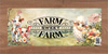DIGITAL RECTANGLE Graphic Design FARM SWEET FARM - PNG SVG JPEG PDF Farmhouse Country Cabin SHELF SITTER WALL ART Home Decor Gift Crafters Delight - JAMsCraftCloset