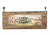 DIGITAL RECTANGLE Graphic Design FARM SWEET FARM - PNG SVG JPEG PDF Farmhouse Country Cabin SHELF SITTER WALL ART Home Decor Gift Crafters Delight - JAMsCraftCloset