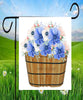 DIGITAL GRAPHIC DESIGN-Country-Floral-Vintage WASHTUB Pink Blue Flowers-Sublimation-Download-Digital Print-Clipart-PNG-SVG-JPEG-Crafters Delight-Digital Art - JAMsCraftCloset