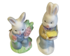 Vintage Easter Bunny Bisque-Resin Shelf Sitter PAIR - Holiday Decorations - 2 Total - Decorations Easter Collectible Rare Discontinued Gift Idea - JAMsCraftCloset