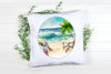 ROUND Digital Graphic Design BEACH SCENE 2 Sublimation PNG SVG Beach House Sign KITCHEN Wall Art Decor Wreath Design Gift Crafters Delight HAPPY CRAFTING {{ JAMsCraftCloset }}