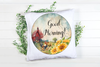 ROUND Digital Graphic Design GOOD MORNING Sublimation PNG SVG Country Farmhouse Coffee Station Sign KITCHEN Bathroom Wall Art Decor Wreath Design Gift Crafters Delight - JAMsCraftCloset