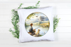 ROUND Digital Graphic Design PERFECT SUMMER DAY Little Boy and Dog Fishing First Home Sublimation Decoupage PNG SVG Country Farmhouse Home Decor Wall Art Shelf Sitter Gift Crafters Delight - JAMsCraftCloset
