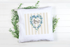 Digital Rectangle Graphic Design VALENTINE LOVE - BLUE FLORAL HEART - PNG SVG PDF JPEG Farmhouse Country Home VALENTINE'S DAY HOLIDAY Decoupage Sublimation &nbsp;Design Gift Crafters Delight - JAMsCraftCloset