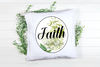 ROUND Digital Graphic Design FAITH Sublimation PNG SVG Country Farmhouse Sign Bedroom Child's Room Wall Art Decor Wreath Design Love Gift Crafters Delight HAPPY CRAFTING {{ JAMsCraftCloset }}