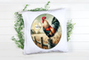 DIGITAL ROUND Graphic Design GOOD MORNING ROOSTER Sublimation Decoupage PNG SVG Country Farmhouse Home Decor KITCHEN Sign Shelf Sitter Wall Art Decor Wreath Design Gift Crafters Delight - JAMsCraftCloset