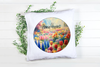 ROUND Digital Graphic Design BLOOMING HAPPINESS - TULIPS Wedding Gift First Home Sublimation PNG SVG Country Farmhouse Home Decor Wall Art Gift Crafters Delight - JAMsCraftCloset
