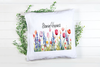 RECTANGLE SHAPED Digital Graphic Design BLOOMING HAPPINESS - TULIPS and BLUE LUPINE - PNG SVG Lake House Sign Farmhouse &nbsp;Country Home Cabin KITCHEN Wall Art Decor Wreath Design Gift Crafters Delight HAPPY CRAFTING - JAMsCraftCloset