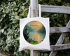 ROUND Digital Graphic Design FISHERMEN - TRANQUIL AND SERENE MAN FISHING Decor Lake Scene With Animals First Home Sublimation Decoupage PNG SVG Country Farmhouse Home Decor Wall Art Shelf Sitter Gift Crafters Delight - JAMsCraftCloset