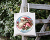 ROUND Digital Graphic Design SANTA - I AM ON MY WAY - &nbsp;CHRISTMAS DESIGN PNG-JPEG-PDF-SVG-Decoupage-Sublimation Design Graphic Country Farmhouse Home Decor HOLIDAY Decor Gift Crafters Delight - JAMsCraftCloset