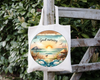 ROUND Digital Graphic Design GOOD MORNING Beach Scene Wedding Gift First Home Sublimation Decoupage PNG SVG Country Farmhouse Home Kitchen Coffee Bar Decor Decor Bathroom Wall Art Shelf Sitter Gift Crafters Delight - JAMsCraftCloset
