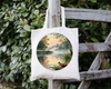 ROUND Digital Graphic Design HUNTERS AND FISHERMENS DELIGHT Lake Scene With Animals First Home Sublimation Decoupage PNG SVG Country Farmhouse Home Decor Wall Art Shelf Sitter Gift Crafters Delight - JAMsCraftCloset