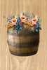 DIGITAL GRAPHIC DESIGN-Country-Floral-Vintage RAIN BARREL Peach Roses-Sublimation-Download-Digital Print-Clipart-PNG-SVG-JPEG-Crafters Delight-Digital Art - JAMsCraftCloset