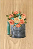 DIGITAL GRAPHIC DESIGN-Country-Floral-Vintage FLOUR SIFTER 1 Peach Flowers-Sublimation-Download-Digital Print-Clipart-PNG-SVG-JPEG-Crafters Delight-Digital Art - JAMsCraftCloset