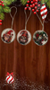 ROUND Wood Decoupaged GNOMES Ornaments Handmade Christmas Ornament Package Decor WINTER Decor Gift Idea Home Decor Unique SET OF 3 - JAMsCraftCloset