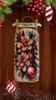 Sleigh Christmas FLORAL AND BULBS - CHRISTMAS SPIRIT Hand Painted Decoupaged Wooden Wall Art Home Holiday Decor - JAMsCraftCloset