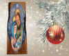 Wood Wall Art Plaque Minimalistic Nativity Scene Rectangle Decoupaged CHRISTMAS Holiday Home Decor Gift Idea - JAMsCraftCloset