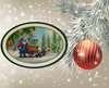 Hard Plastic OVAL TRAY Farmhouse Country Home Decor FARM FRESH SANTA Wall Art Cottage Chic Decor Kitchen Decor Victorian Christmas Holiday Decor Handmade Gift Idea &nbsp;- JAMsCraftCloset