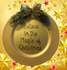 Dollar Tree Plastic Gold CHARGER PLATE Christmas Holiday Wall Art BELIEVE IN THE MAGIC OF CHRISTMAS Handmade Gift Idea Crafters Delight - JAMsCraftCloset