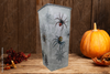 Glass VASE Decoupaged HALLOWEEN SPIDERS Shelf Sitter Country Farmhouse Shabby Chic Victorian BoHo Decor Holiday Decor Gift Idea - JAMsCraftCloset