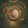 PLATE CHARGER GOLD EMBOSSED FLORAL PLASTIC ROUND DECOUPAGED Upcycled Repurposed Wall Art or Shelf Sitter LOVE IS MORE PRECIOUS THAN GOLD Home Decor Wedding Gift - JAMsCraftCloset