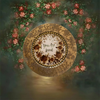 PLATE CHARGER GOLD EMBOSSED FLORAL PLASTIC ROUND DECOUPAGED Upcycled Repurposed Wall Art or Shelf Sitter YOU ARE LOVED Home Decor Wedding Gift - JAMsCraftCloset