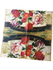 NAPKIN 12 BLACK RED GOLD FLORAL Decoupage Craft Supplies Paper Crafts Card Making Journaling Mixed Medium Crafters Delight - JAMsCraftCloset