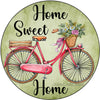 ROUND Digital Graphic Design HOME SWEET HOME - BIKE Sublimation PNG SVG Door Sign Wall Art Wreath Design Entrance Design Crafters Delight HAPPY CRAFTING - Digital Graphic Design - JAMsCraftCloset