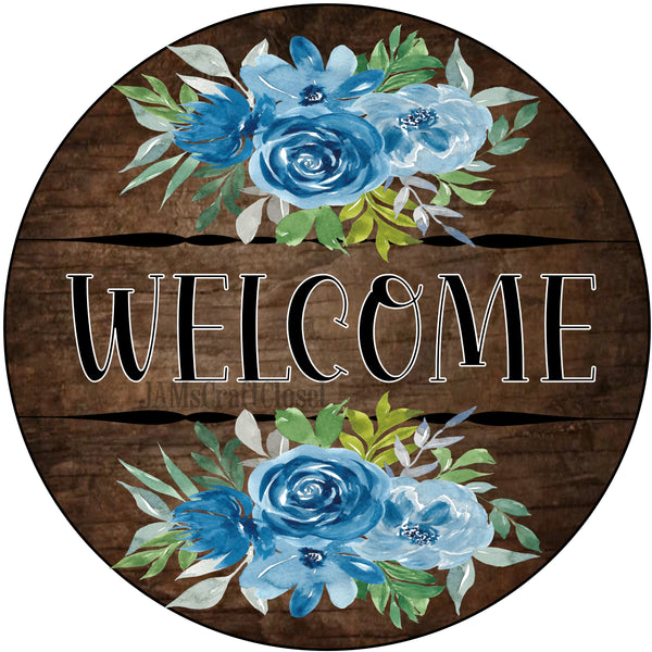 ROUND Digital Graphic Design WELCOME 3 Sublimation PNG SVG Door Sign Wall Art Wreath Design Entrance Design Crafters Delight HAPPY CRAFTING - Digital Graphic Design - JAMsCraftCloset