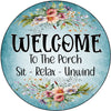 ROUND Digital Graphic Design WELCOME TO THE PORCH Sublimation PNG SVG Door Sign Wall Art Wreath Design Entrance Design Crafters Delight HAPPY CRAFTING - Digital Graphic Design - JAMsCraftCloset