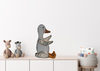 Wooden GRAY DUCK With Movable Wings and Feet Hand Painted Hand Cut Handmade by my Dad Kitchen Decoration Wall Art Tier Tray Decor Nursery Bathroom Home Decor Folk Art Primitive Gift Idea Unique Farmhouse Country Decor - JAMsCraftCloset
