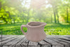 Vintage SMALL BEIGE INDIVIDUAL CERAMIC Creamer - Used/Preowned - 1960s or before - Retro Style - Collectible - Home Decor - Gift for the Vintage Collector or Chef {{ JAMsCraftCloset }}