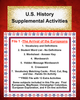 US History 1 THE ARRIVALS OF THE EUROPEANS Teacher Resource Supplemental Vocabulary Activities Mayflower-Columbus-European Exploration-FREE Activities Included {{ JAMsCraftCloset }}