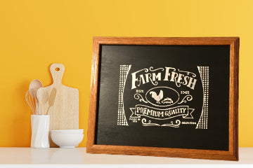 FARM FRESH Framed Wall Art Hand Painted Home Decor Gift Kitchen Decor Farmhouse Decor