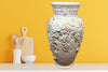 Vase Urn Vintage Ceramic Intricate Floral Design JAMsCraftCloset