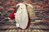 Primitive Santa Stuffed Sandbag Bottom Stuffed Fabric Vintage Holiday Decoration Christmas Decor Gift Idea - JAMsCraftCloset