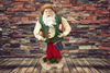 Fishing Santa With Pole and Book Under Arm Paper Mache and Ceramic Vintage Holiday Decoration Christmas Decor Gift Idea - JAMsCraftCloset