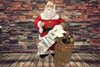 Shelf Sitter Santa With List No Hat Paper Mache Vintage Holiday Decoration Christmas Decor Gift Idea - JAMsCraftCloset