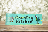 COUNTRY KITCHEN 1 Wooden Sign Wall Art Gift Idea Positive Words Handmade Hand Painted Pen and Ink Kitchen Decor Gift Idea Home Decor-One of a Kind-Unique Signs-Home Decor-Country Decor-Cottage Chic Decor-Gift- JAMsCraftCloset